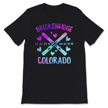 Load image into Gallery viewer, Breckenridge Colorado, Graphic Ski Equipment T-Shirt, Snowboarding
