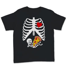 Load image into Gallery viewer, Pregnancy Announcement Halloween Costume Skeleton Baby Pizza Lover
