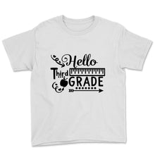 Load image into Gallery viewer, Hello Third Grade Student Teacher Hippie Back To School Ruler Gift
