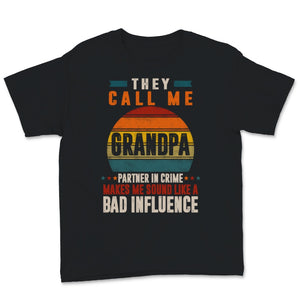 Vintage Father's Day They Call Me Grandpa Partner in Crime Sound Like