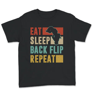 Vintage Eat Sleep Back Flip Repeat, Back Flip Shirt, Parkour Shirt,