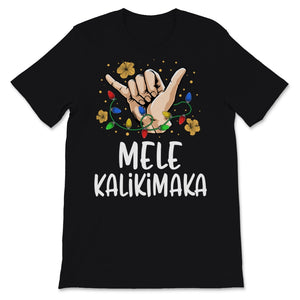 Mele Kalikimaka Shirt Shaka Hawaiian Xmas Hawaii Merry Christmas Palm