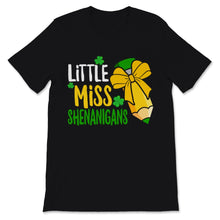 Load image into Gallery viewer, Little Miss Shenanigans Shirt St. Patrick&#39;s Day Gift Girls Shamrock

