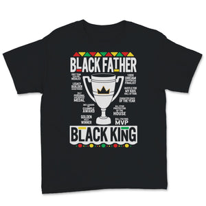 Mens Black Father Shirt Trophy Fathers Day Gift For Husband Dad Daddy