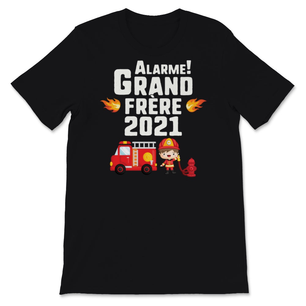 Enfant Alarme Grand Frère 2021 TShirt Annonce de Grossesse Cadeau