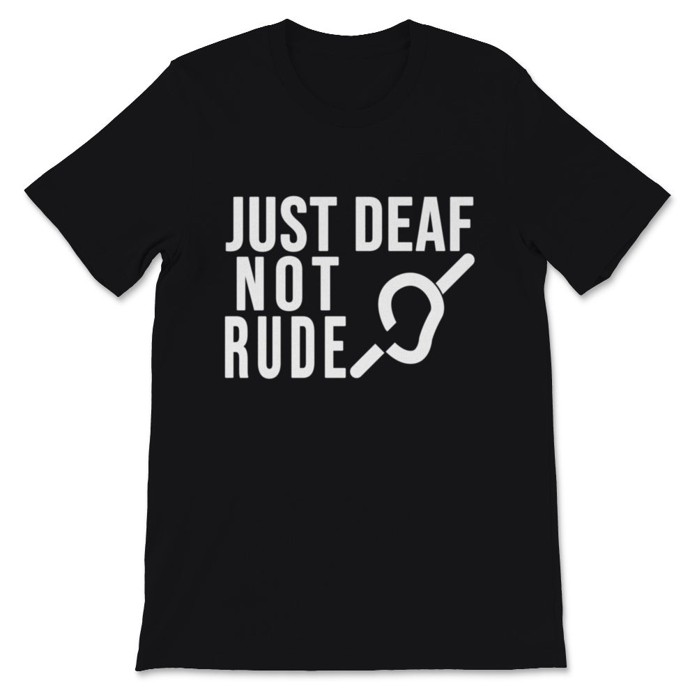 Deaf Awareness Just Deaf Not Rude Yellow Ribbon Asl Language