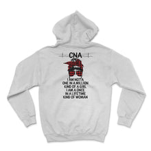 Load image into Gallery viewer, CNA Shirts for Women, Nurses Week, Nursing School Tee, Buffalo Plaid,
