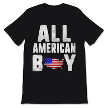 Load image into Gallery viewer, Vintage All American Boy 4th of July USA Flag Map American
