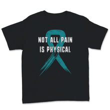 Load image into Gallery viewer, Not All Pain Is Physical PTSD Awareness Teal Awareness Ribbon Post
