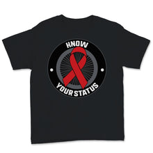 Load image into Gallery viewer, Know Your Status Red Ribbon Hiv &amp; Aids Awareness Human
