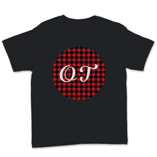 Load image into Gallery viewer, OT Month Cute Red Buffalo Plaid Print Circle Occupational Therapy
