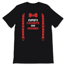 Load image into Gallery viewer, Valentines Day Shirt Cupid&#39;s Favorite Dog Groomer Funny Red Bow Tie
