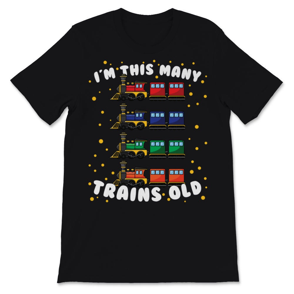 This Many Trains Old 4 Years Boy Kids Transportation Train Planes