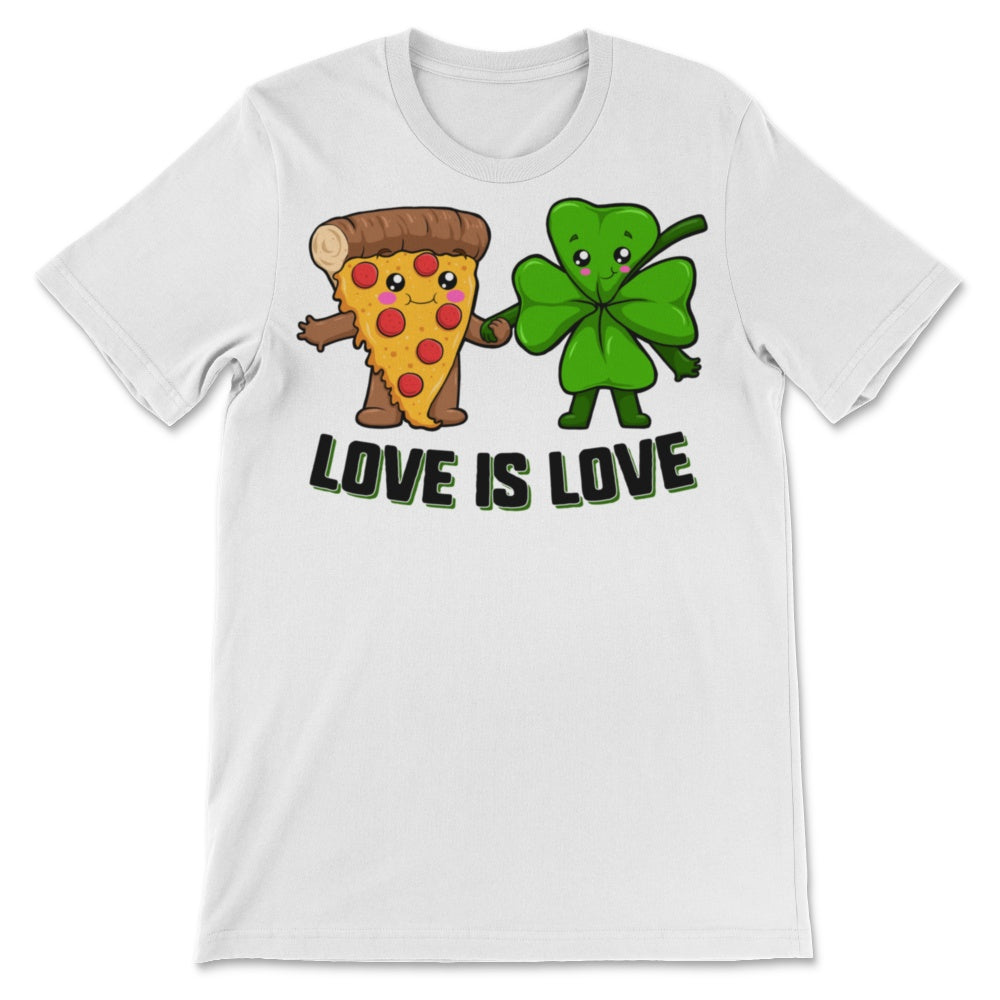 Love Is Love Pizza Shamrock St Patrick's Day Irish Boys Girls Kids