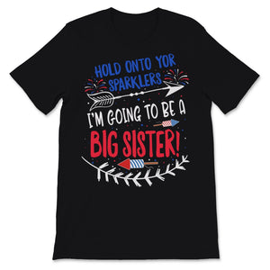 Kids I'm Going To Be Big Sister Sparkler 4th of July Pregnancy