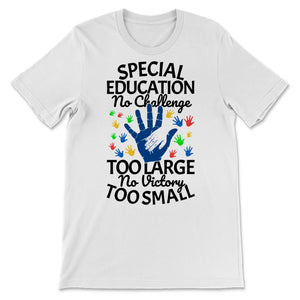 SPED Special Education Challenge No Vectory Too Small Teacher Team