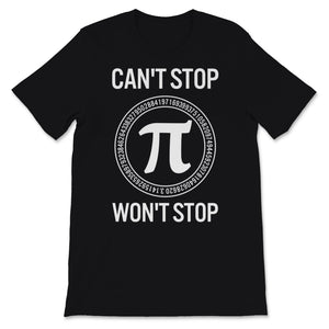 Pi Day Circle Can't Stop Won't Stop Math Teacher Student Mathematics