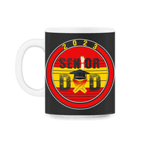 Load image into Gallery viewer, 2023 Senior Surfer Dad Graduation Grad Gift T Shirt - 11oz Mug - Black on White
