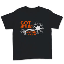 Load image into Gallery viewer, MS Awareness Shirt Got Myelin Find A Cure Multiple Sclerosis
