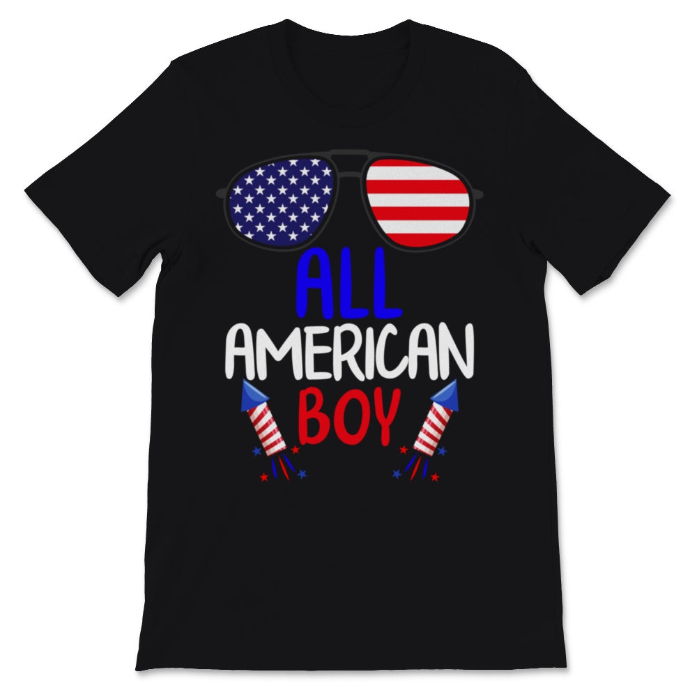 All American Boy 4th of July USA Flag Sunglasses American