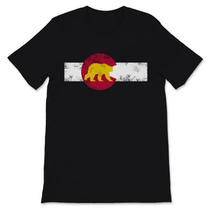 Colorado State Flag Bear Colorado Day Mountains Denver Men Women