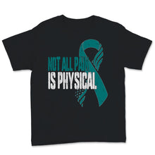 Load image into Gallery viewer, Not All Pain Is Physical PTSD Awareness Teal Ribbon USA American Flag
