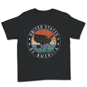 United States Of America Shirt, United States Of America Map,