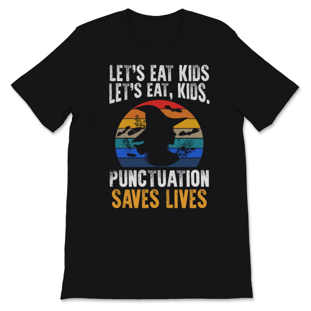 English Teacher Halloween Costume Punctuation Saves Lives Let's Eat