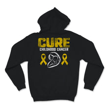 Load image into Gallery viewer, Cure Childhood Cancer Gold Ribbon Support Mom awareness Kids Yellow
