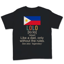 Load image into Gallery viewer, Funny Filipino Dad Shirt, Definition Of Lolo Shirt, Fathers Day Gift
