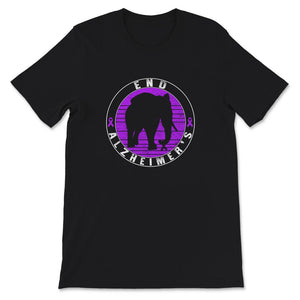 Alzheimer's  Awareness Shirt, End Alzheimer's Elephant, Dementia