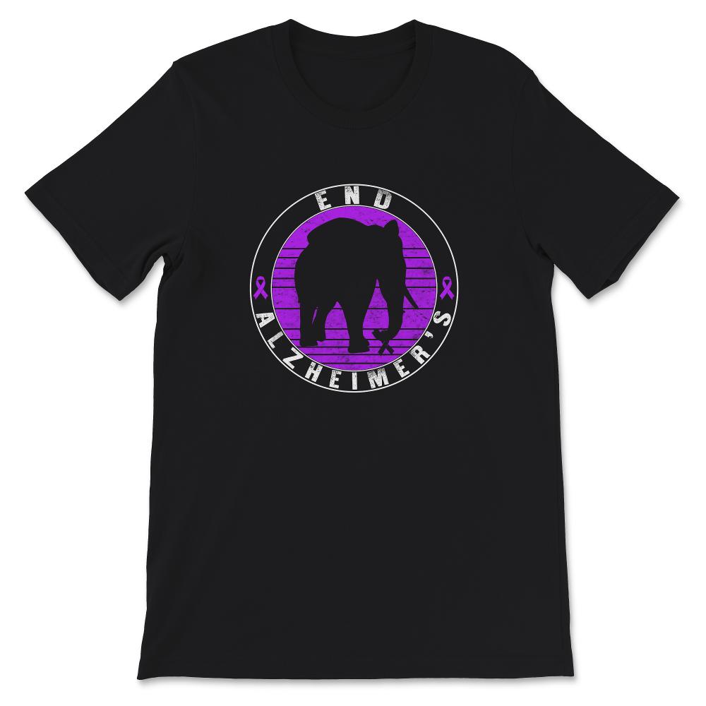 Alzheimer's  Awareness Shirt, End Alzheimer's Elephant, Dementia
