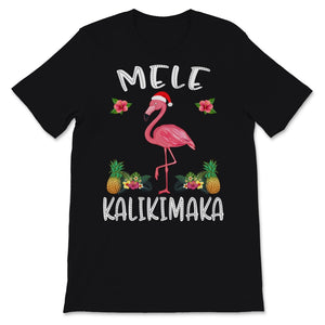 Mele Kalikimaka Shirt Flamingo Hawaiian Xmas Hawaii Merry Christmas