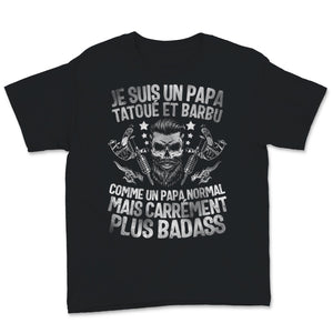 Tshirt barbe barbu homme barbier humour tatouage tee shirt drole