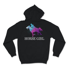 Load image into Gallery viewer, Horse Girl I Love My Horses Racing Riding Equestrian Watercolor Pink
