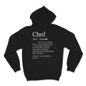 Chef Definition Funny Cook Cooking Gifts Chefs Baking Desert Food
