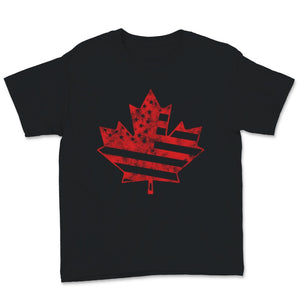 Canada Day Cute Maple Leaf Vintage USA American Flag Trendy Pattern