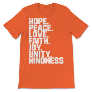 Unity Day Anti Bullying Hope Peace Love Faith Joy Be kind National