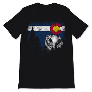 Colorado State Flag Bear Colorado Day Mountains Denver Men Women