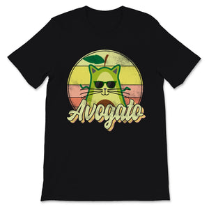 Cinco De Mayo Meow Avogato Cute Cat Avocado Graphic Vintage Style