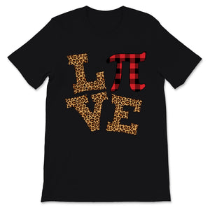 Pi Day Love Red Buffalo Plaid Leopard Print Math Geek Student Teacher