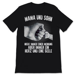 Muttertag Tshirt Mama Und Sohn Night Immer Einer Meinung Aber Immer