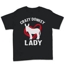Load image into Gallery viewer, Donkey Mom Shirt Crazy Donkey Lady Funny Animal Lover Outfit Vintage
