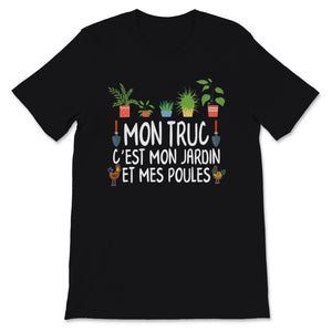 T shirt poule jardin homme cadeau jardinier femme retraite
