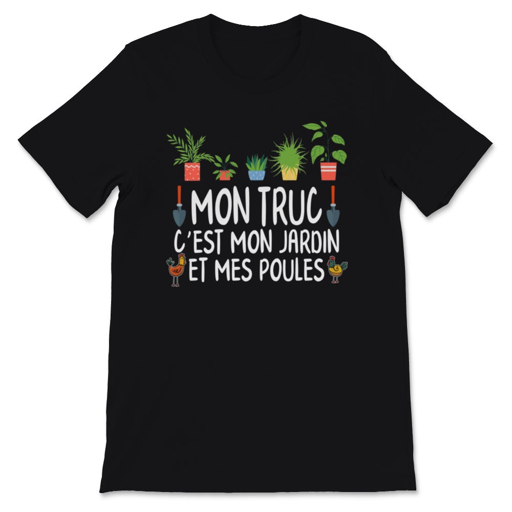 T shirt poule jardin homme cadeau jardinier femme retraite
