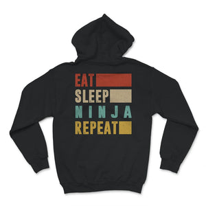 Ninja Shirt, Vintage Eat Sleep Ninja Repeat, Ninja Shirts For Kids,