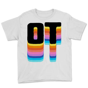 OT Month Cute Colorful Occupational Therapy Therapist Assistant Women