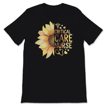 Load image into Gallery viewer, Critical Care Nurse Shirt, ICU Nurse Gift, Sunflower Nurses Week
