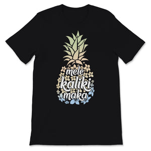 Mele Kalikimaka Shirt Pineapple Hawaiian Xmas Hawaii Merry Christmas
