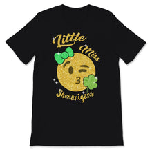 Load image into Gallery viewer, Little Miss Shenanigans Shirt St. Patrick&#39;s Day Gift Girls Shamrock

